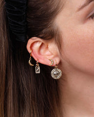 Rustic moon øreringe